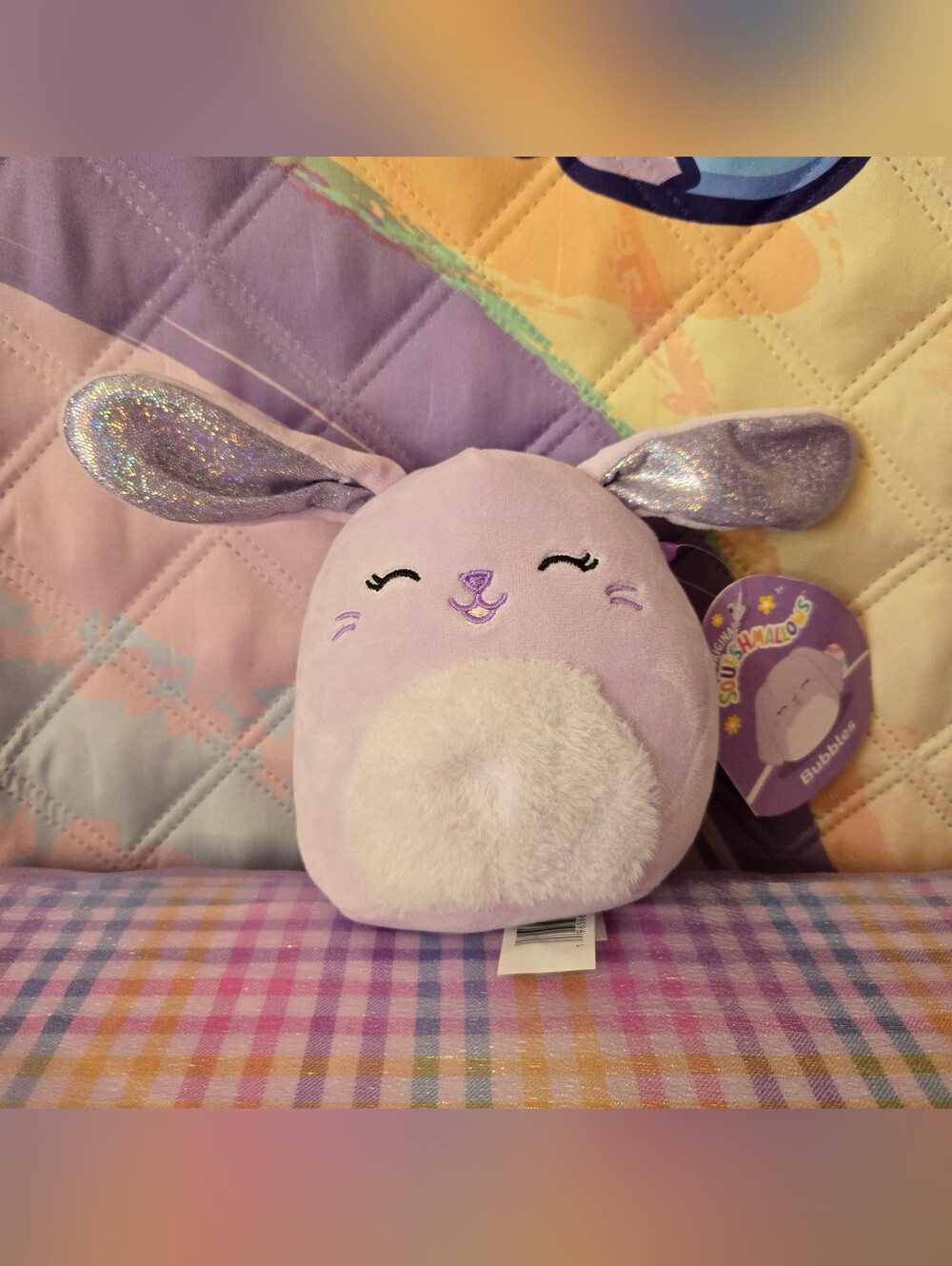 Squishmallows Lavender Bunny with Sparkly Ears